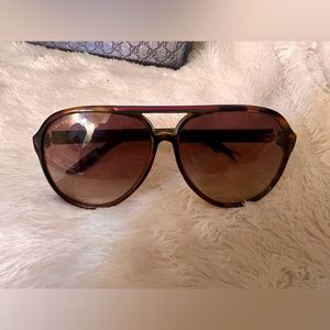 COPY - Gucci Havana Unisex Luxury Aviator Sunglasses GG 1627/S 7911W